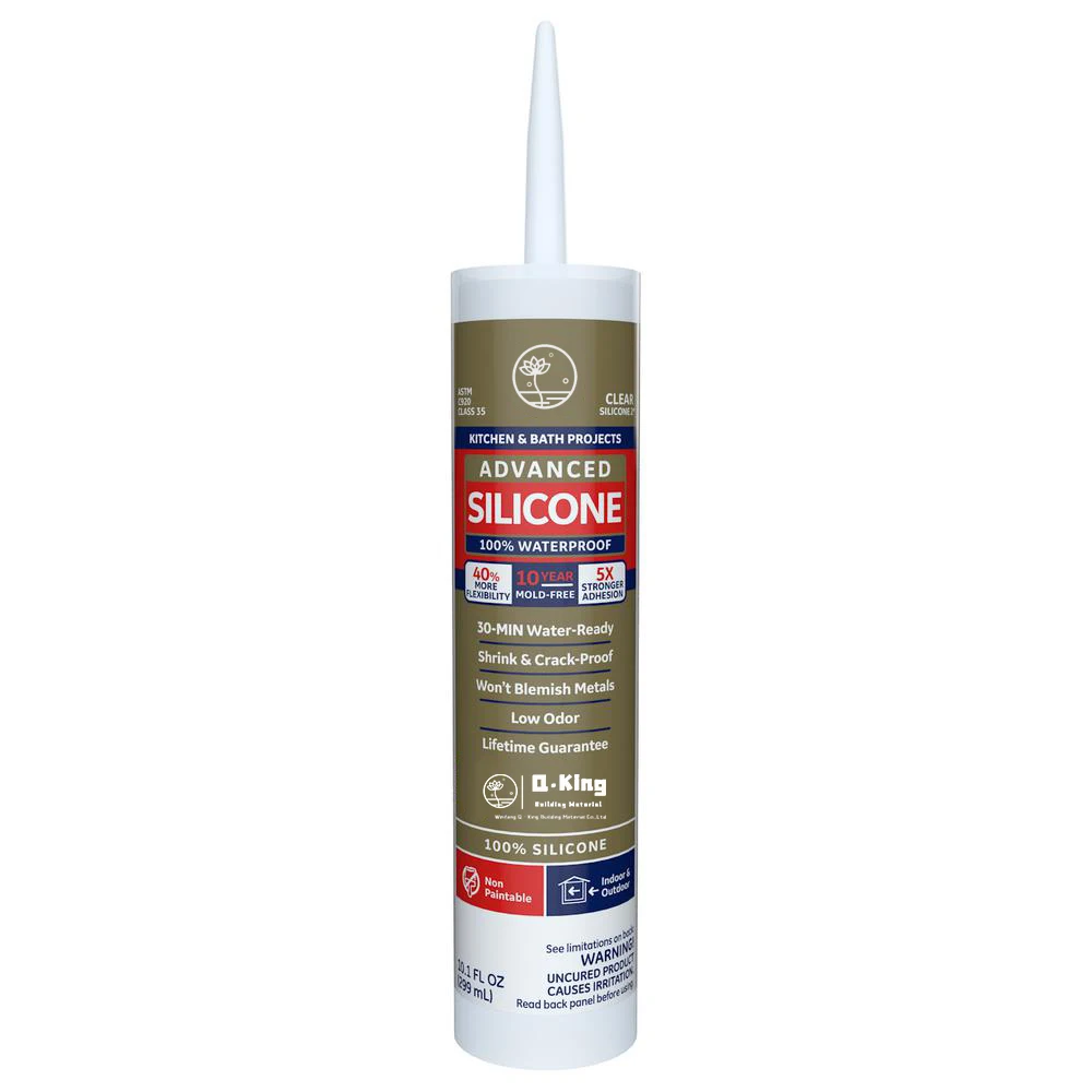Qking brand translucent rt5500 silicone rtv sealant for window door glass sealing