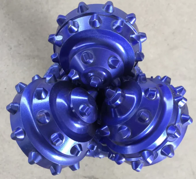 IADC 537 4 7/8 5 1/2inch rock drilling drum guide drill bit TCI inserted three cone water well drill bit new type