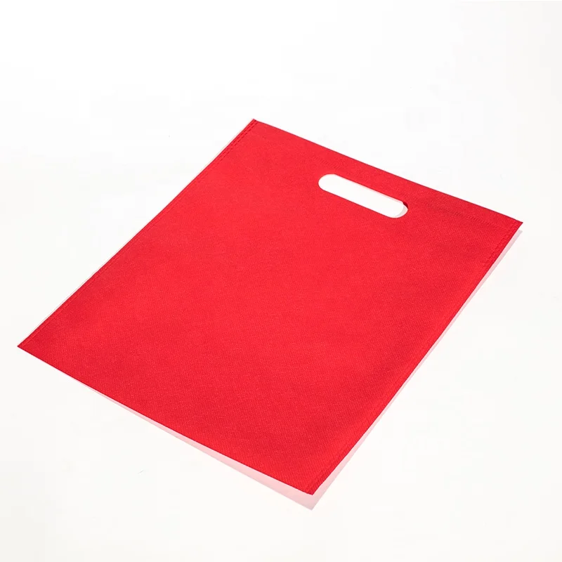 Wenzhou Factory Folding Tote Bag Assorted Colors D Cut Flat Non-woven Bag