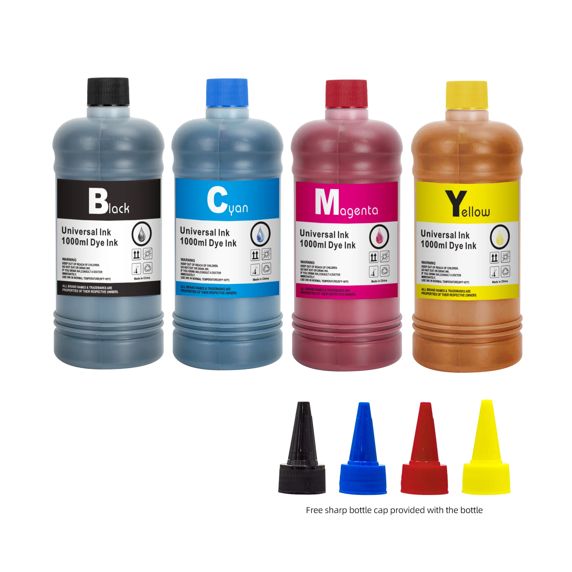 INK-TANK 1000ml High-End Compatible Premium Color Refill Inkjet Dye Ink For Canon Pixma Printer