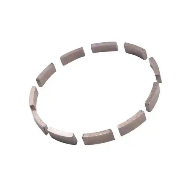 Diamond core bit segments for diamond crowns for reinforced concrete drilling hole