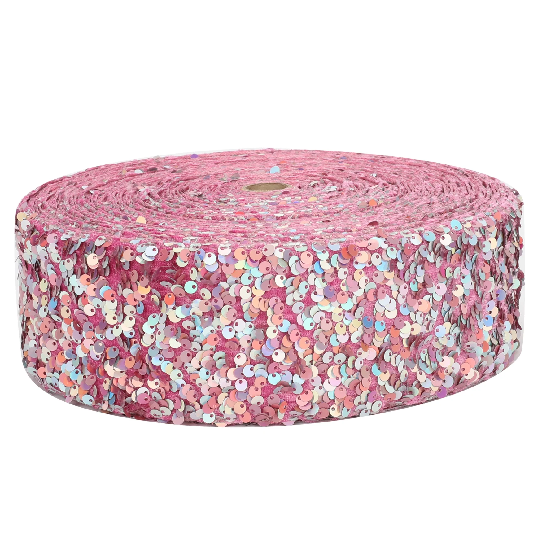 HSDRIBBON Listones 3inch 75mm HSD-Genuine Colorful Velvet Sequin Ribbon