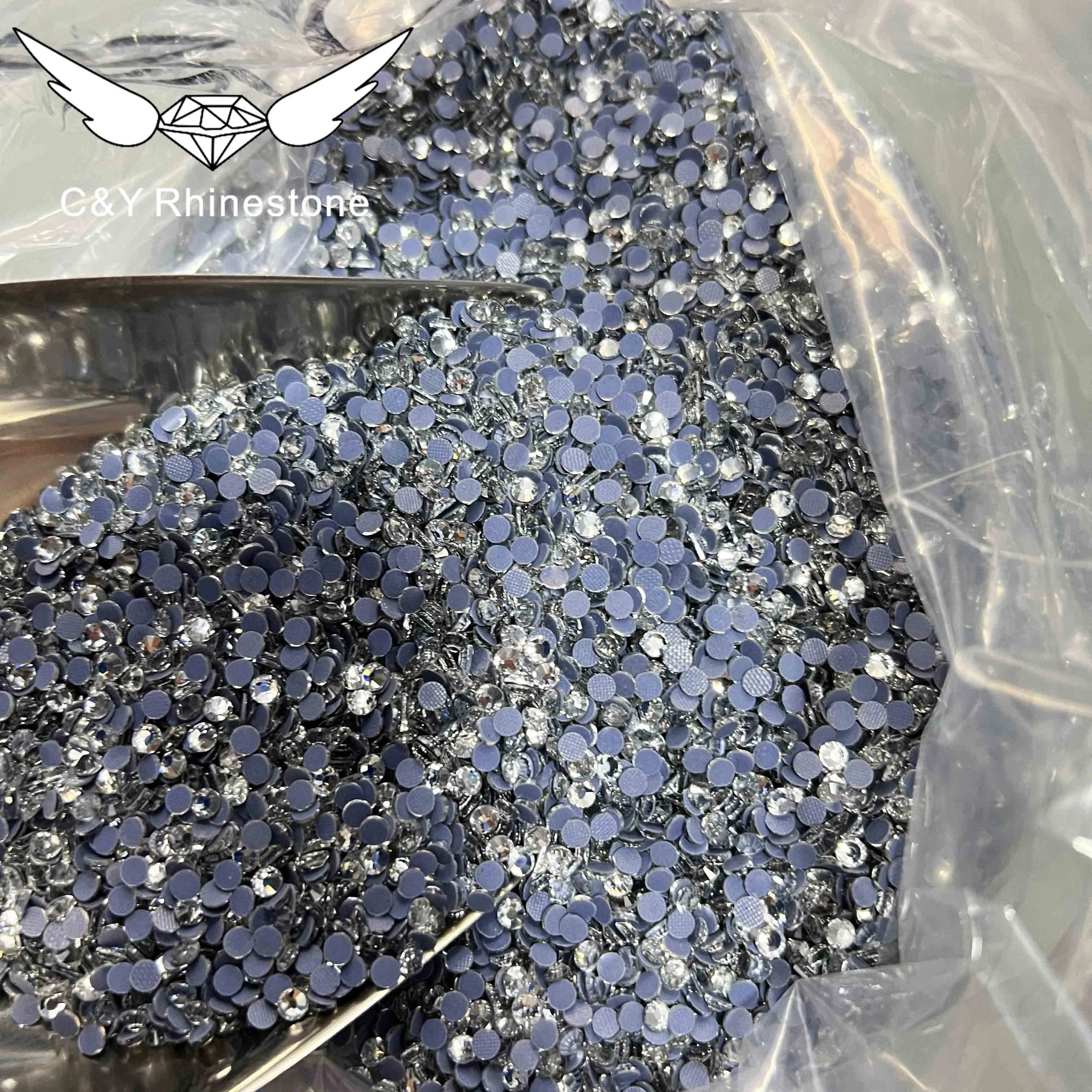 CY N1 Iron On Custom Rhinestone Heat Transfer Hot Fix Rhinestones Bulk Flatback Hotfix Rhinestones Wholesale