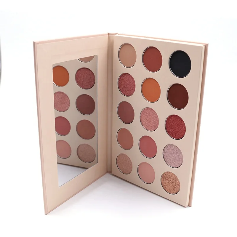 Beautiful 15 Color Shimmer Matte Eyeshadow Eye Shadow Palette Glitter NUDE OEM Customized Logo