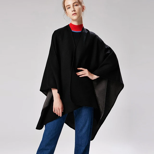 Женская шаль, пончо, накидка, кардиган, элегантная накидка с открытым спереди, накидка, шаль с запахом