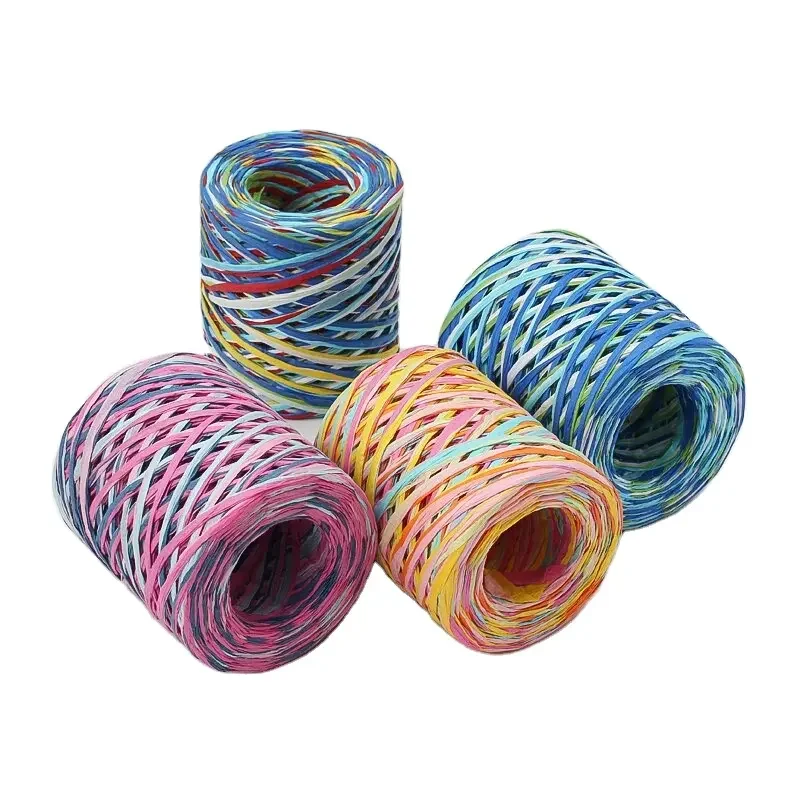 Raffia Paper Ribbons Packing DIY Crafts Party Decorations handmade raffia rope 200m
