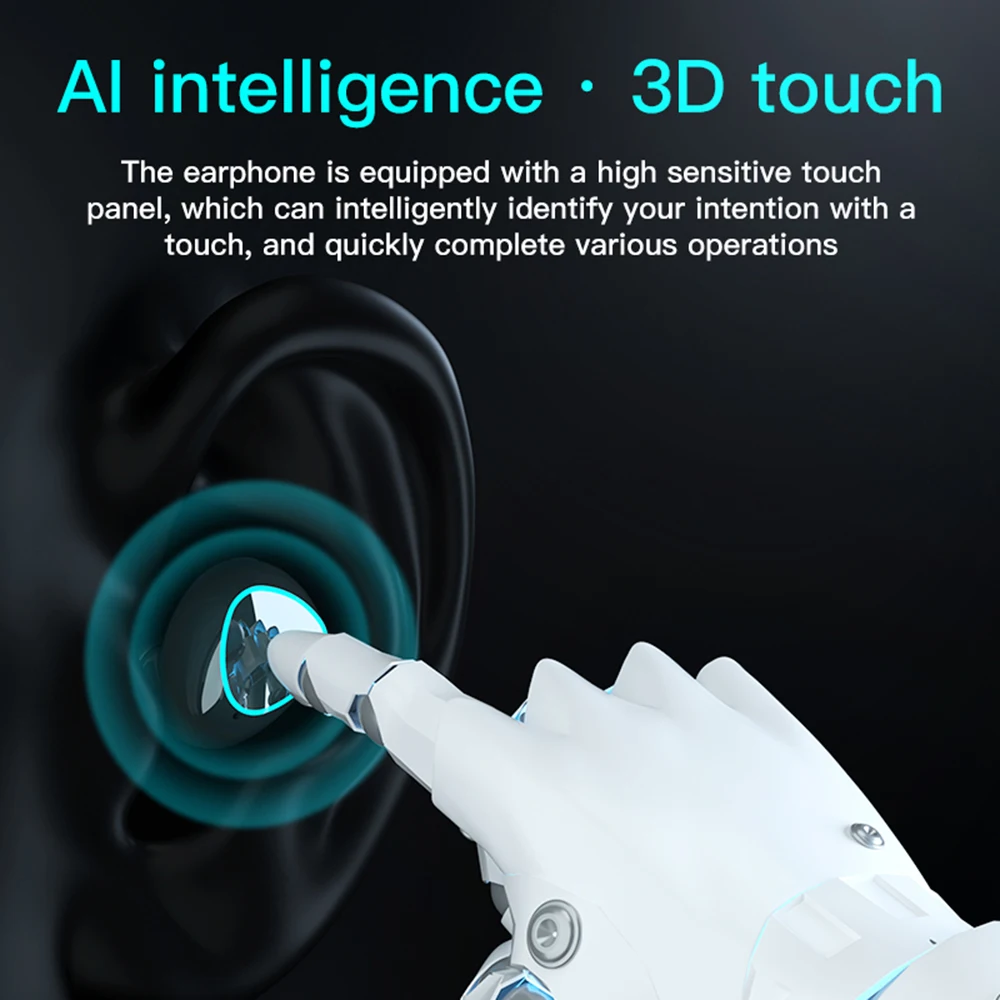 M10 TWS 5.1 Earphone Touch Control Wireless Headphone Noise-Reduction Mini Earbuds Headset With Power Bank Earphone M10