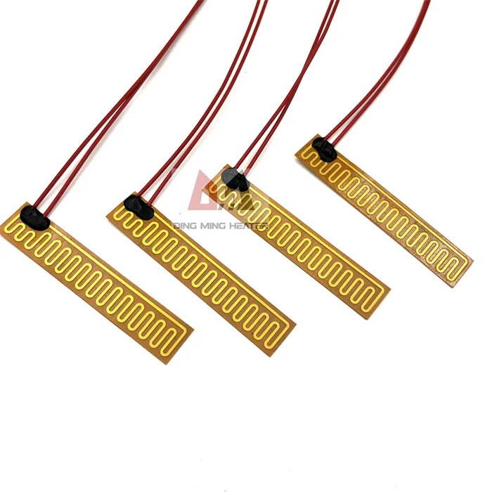 24v polyimide film heating element electric kapton 12v 12w flexible heater adhesive heating film