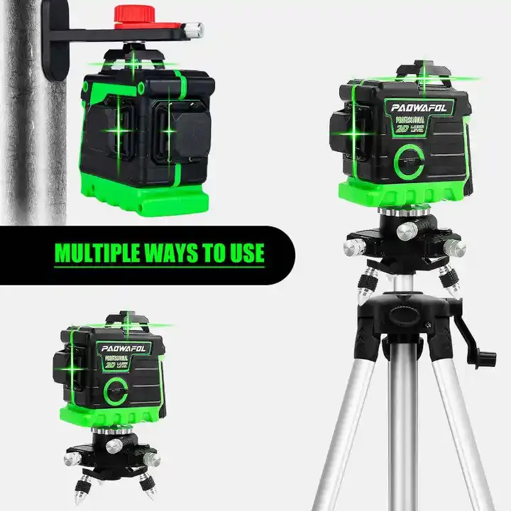 360 Self Leveling Rotary Laser Level 4D 16 Lines Horizontal&Vertical Cross Line Laser Surveying Measuring Tools