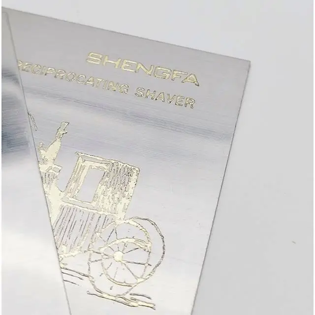 Custom Acid Etched Stainless Steel Brass Nameplate Laser Etch Engraved Die Cut Label Sticker