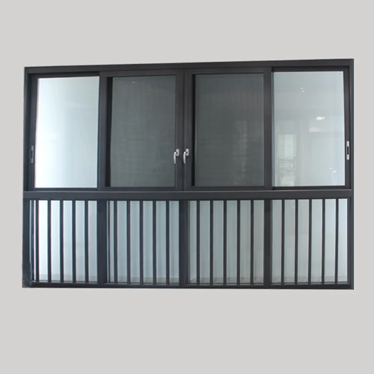Latest  Customized Cheap House Sliding Window Grill Designs Insulating Glass Thermal Break Aluminum Sliding Windows For Sale
