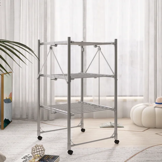 2023 new arrival Aluminum electrically Clothes Airer Dryer esay move small ECO clothes dryer for home wholesale OEM