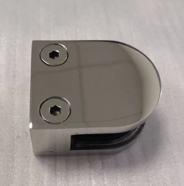 Modern Stainless Steel Glass Clamp Satin Finish 12mm Balustrade for Deck Stair Balcony Railing Outdoor Flooring Indoor Handrails