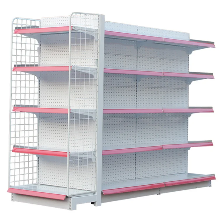Hot Selling Customized Design Small Rak Gondola Supermarket wire shelf shelves commercial equipment