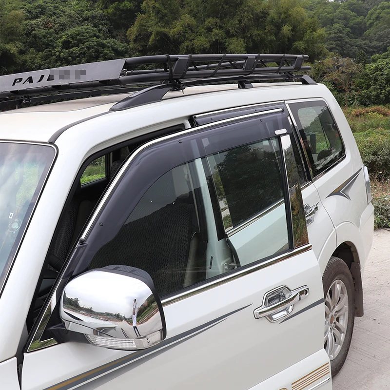 
Car sunny and rain stop belt bright bar Car modification Acrylic material High quality wholesale for Mitsubishi Pajero V97 v93 