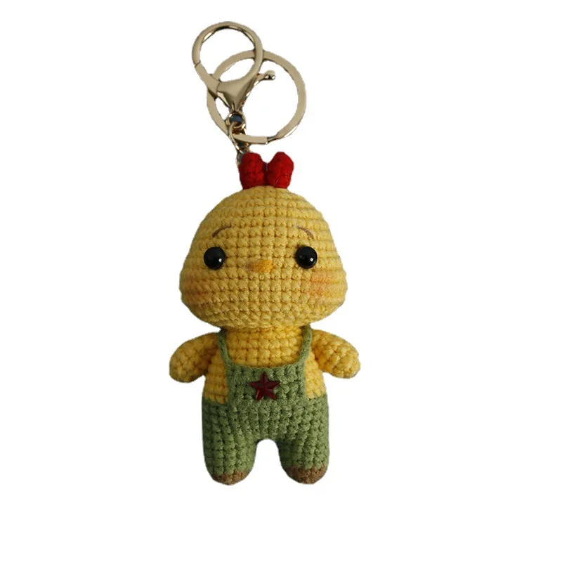 2024 Crochet Animal Keychain with the Twelve Chinese Zodiac Handmade Cute Pendant Knitting Keyring Backpack Car Charms