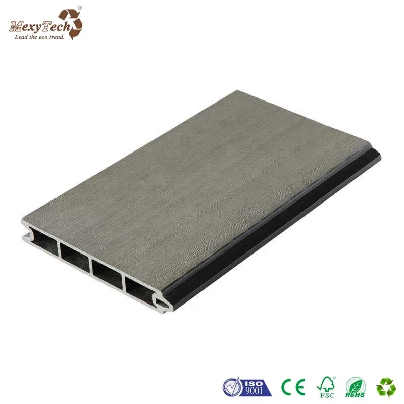 Durable 6x6  garden fence privacy trellis design  wpc garden fence with aluminium post strong system