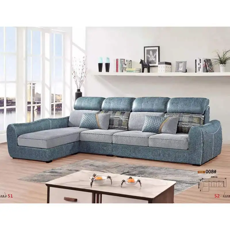 Luxury fabric furniture set chesterfield velvet fabric corner sofa living room sectional for cover high-density sponge european