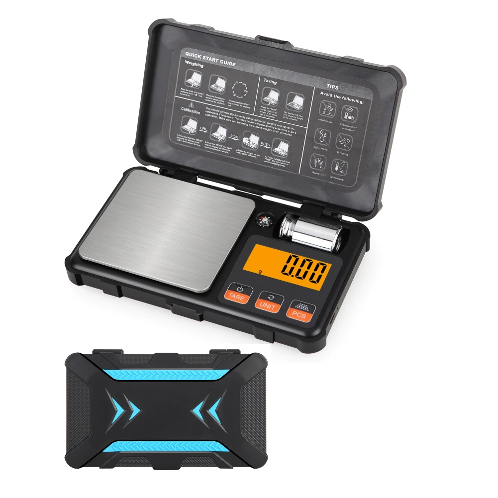 Changxie Hot Selling Tool Box Design 0.01g 0.001g Digital Electronic Gold Diamond Gem Weight Tool Box Pocket Jewelry Scale