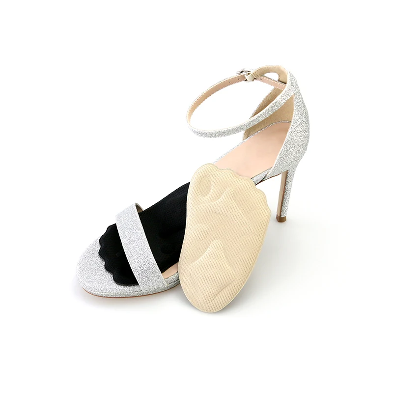 New style hot selling 4D design mesh cloth insole sponge foam forefoot cushion for foot pain relief