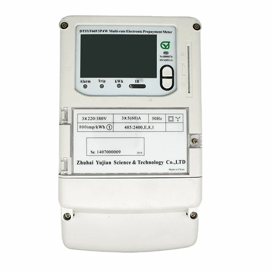 
Multi Function Three Phase Prepaid Programmable Smart Electricity Energy Meter with Local IC Card 