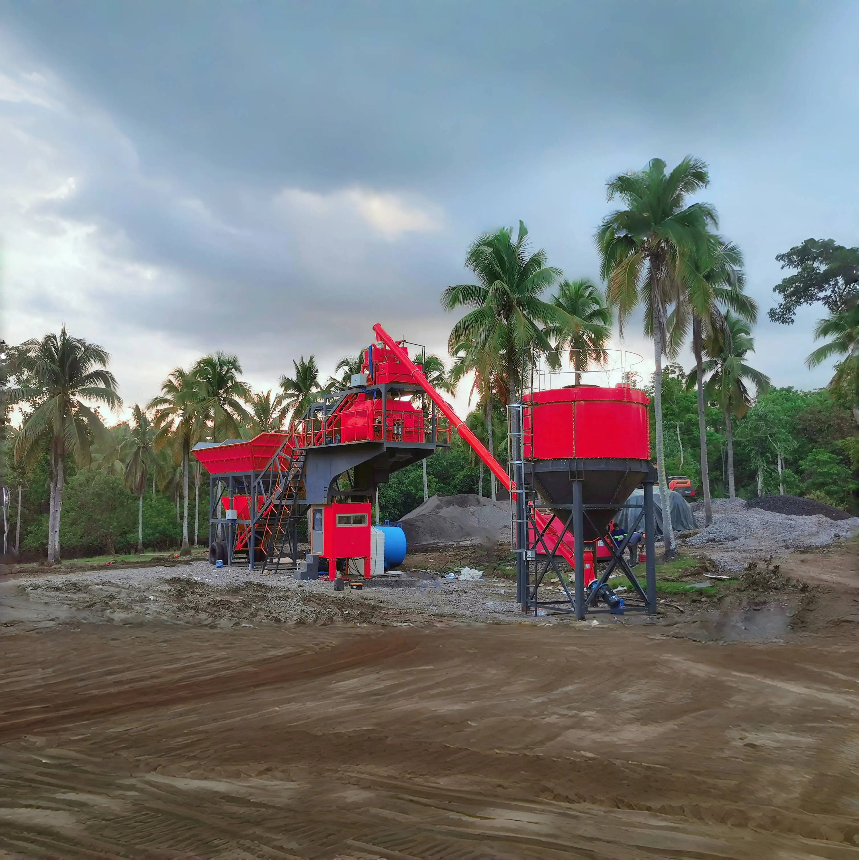 Hot sell 35m3/H Concrete Plant Skip hopper Mixer JS750 Concrete Batching Plant With Aggregate PLD800