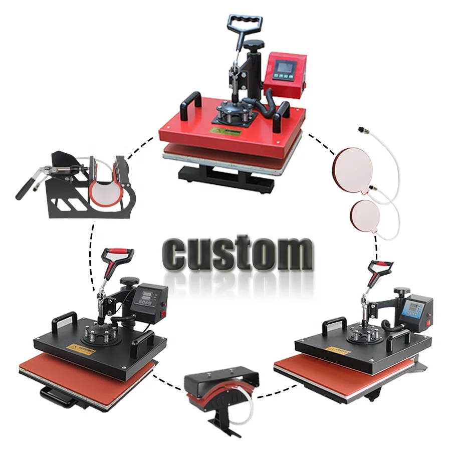 Hot sale customizable  multifunctional T-shirts/ mug Sublimation 5/8/10/15 in 1 Heat Press Machines