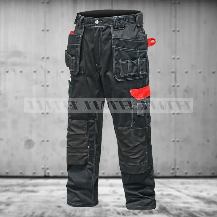 Mens Work Safety Cordura Trousers Kneepad Cargo Pockets Working Pants Workwear work safety clothing Industrial Safety Clothing