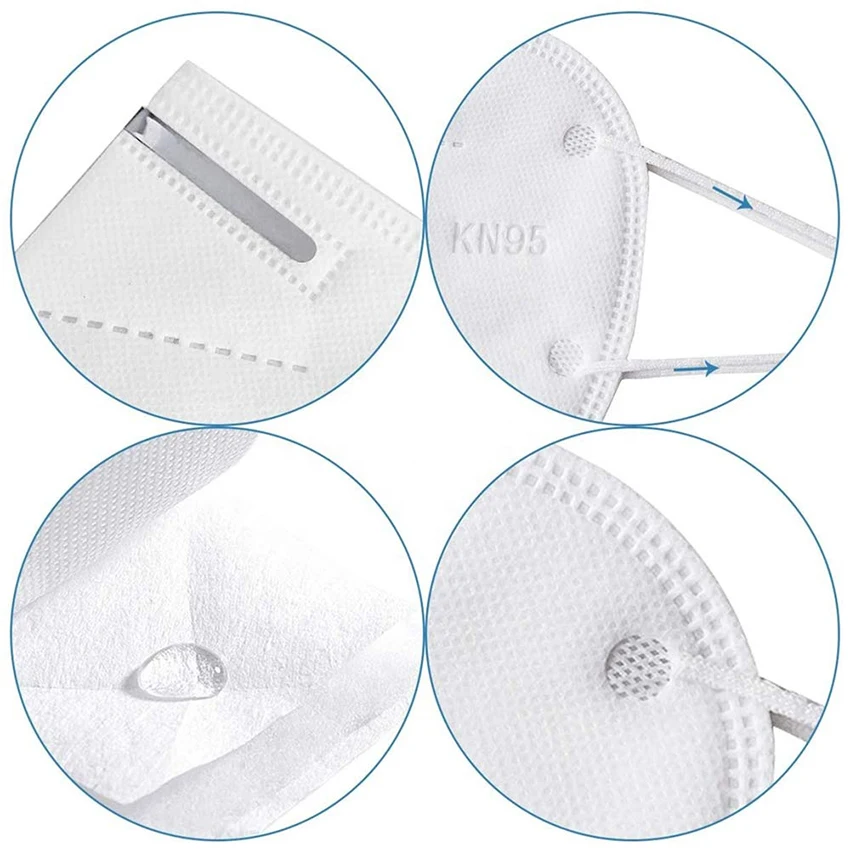 Оптовая продажа, Пылезащитная Складная маска для лица против смога KN95 для Mascarilla KN95