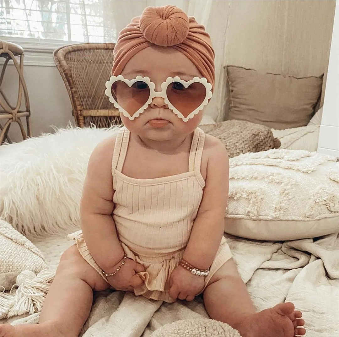 2022 Hot Sale Children Lovely Heart Shape Sunglasses Baby glasses For Girls Boys Students Kids Sunglasses Shades 6 Colors