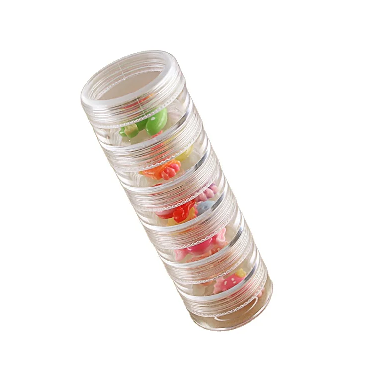 Transparent and practical PS plastic one-piece box 5-layer one-piece jewelry accessories storage box