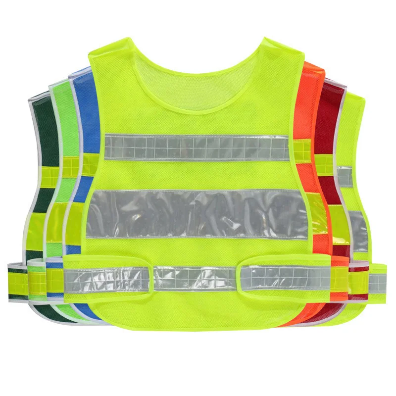 Sleeveless Safety High Visibility Reflective Construction Work Uniforms Engineer Safety Vest