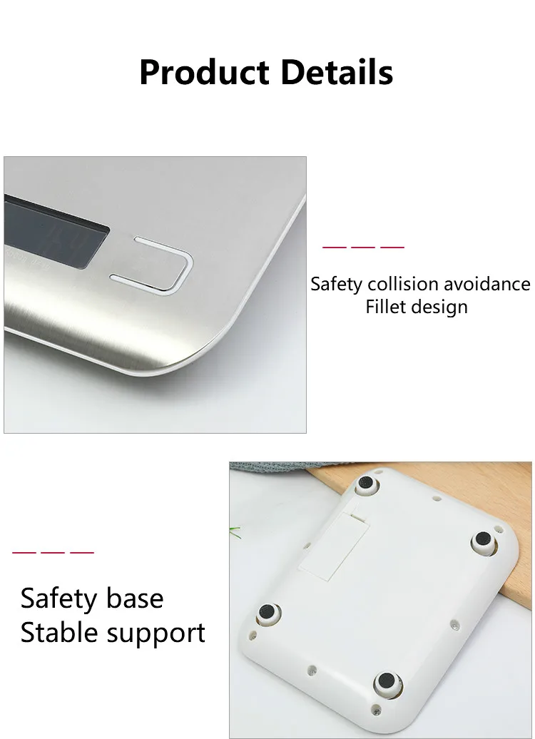 Best Price Stainless steel Health Digital Kitchen Scale Waterproof Food Weighing Scale
