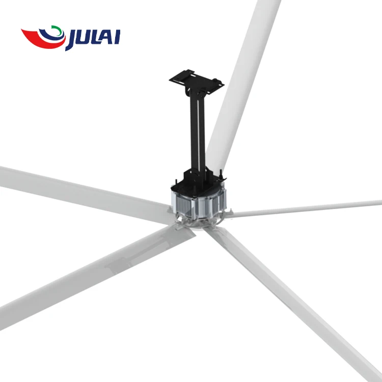 JULAI OEM 7,3 м/24 фута промышленный потолочный вентилятор HVLS промышленный вытяжной вентилятор 5 лезвий большой промышленный гигантский HVLS вентилятор Малайзия