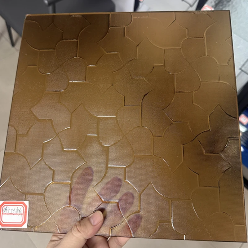 Factory price clear rib patterned glass partition for indoor and outdoor patterned glass for door glass