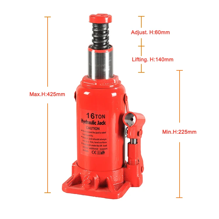98216 Portable Bottle Jack Heavy Duty 16T  Hydraulic Bottle Jack