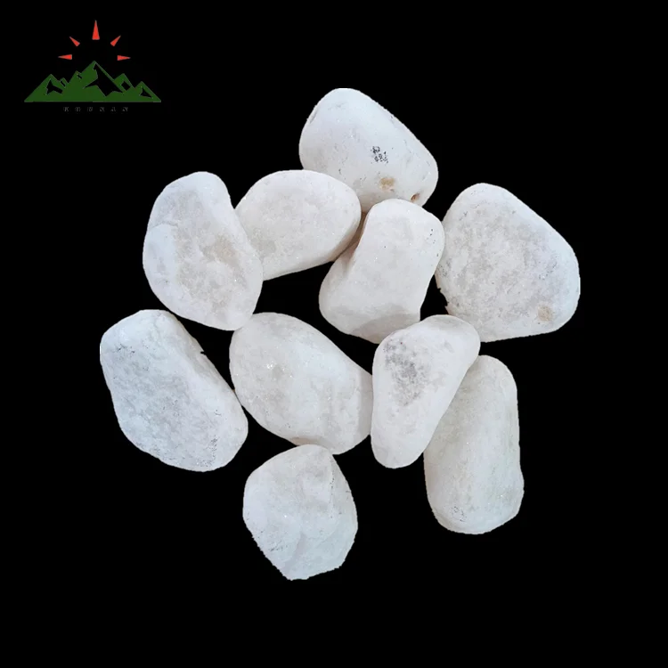 high quality  DL-001 snow white for landscaping and  Decorative Garden pebbles stone tumbled