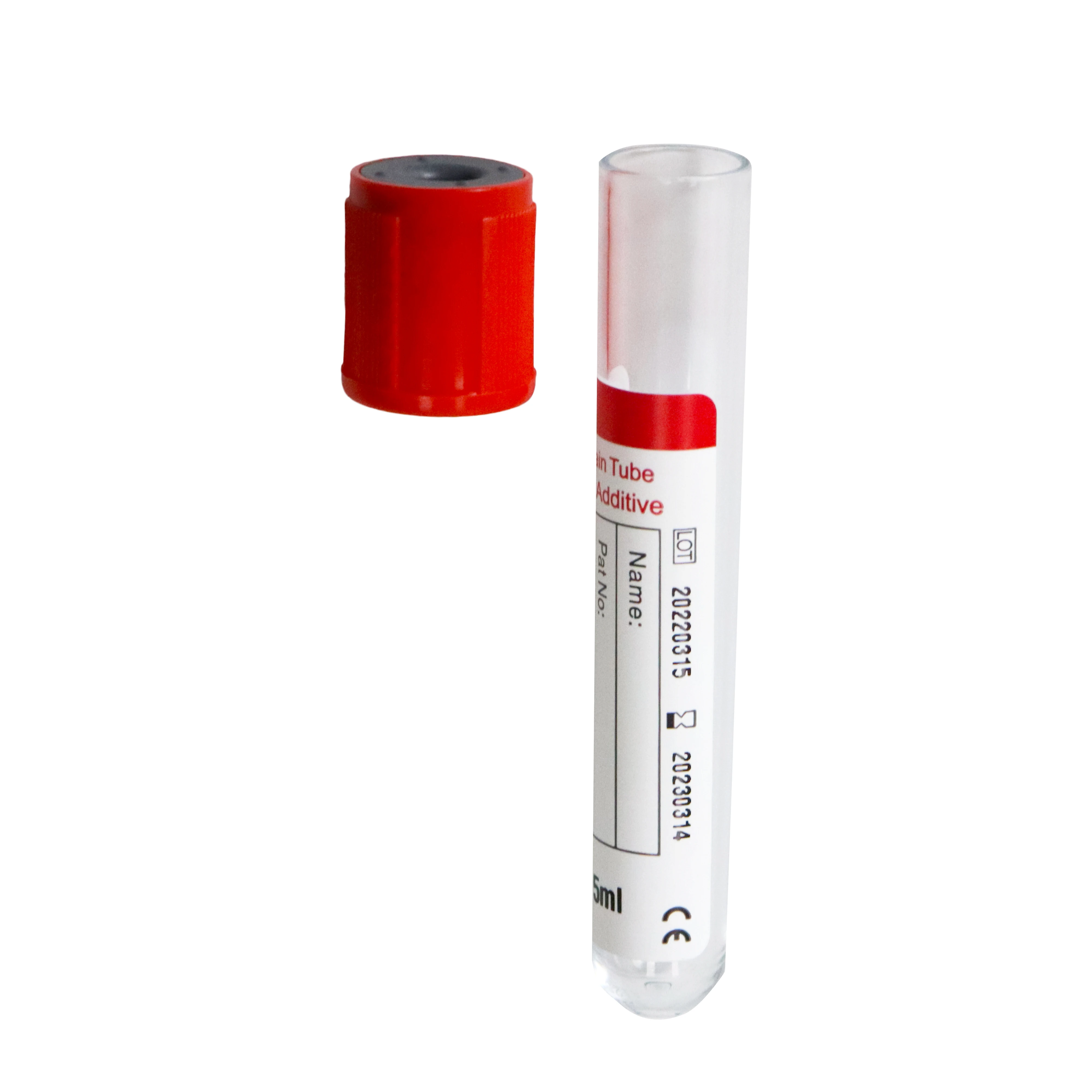 Inexpensive Laboratory Medical Common No Additive Plain PET Glass Vacuum Vascular Test Vacutainer Tube For Blood Collection