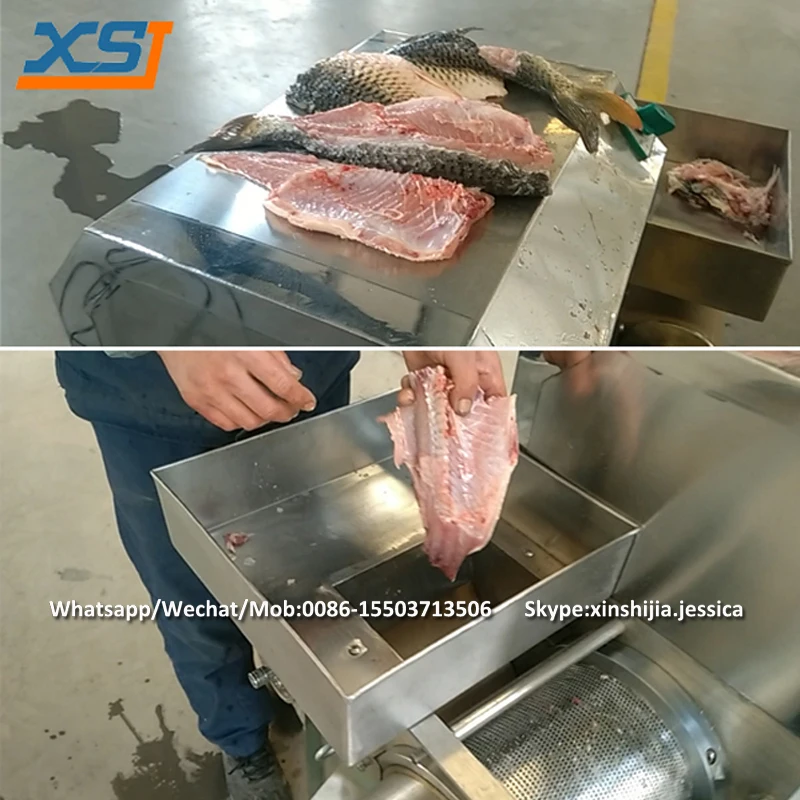 Factory wholesale automatic crab shrimp fish meat and bone separate debone machine price