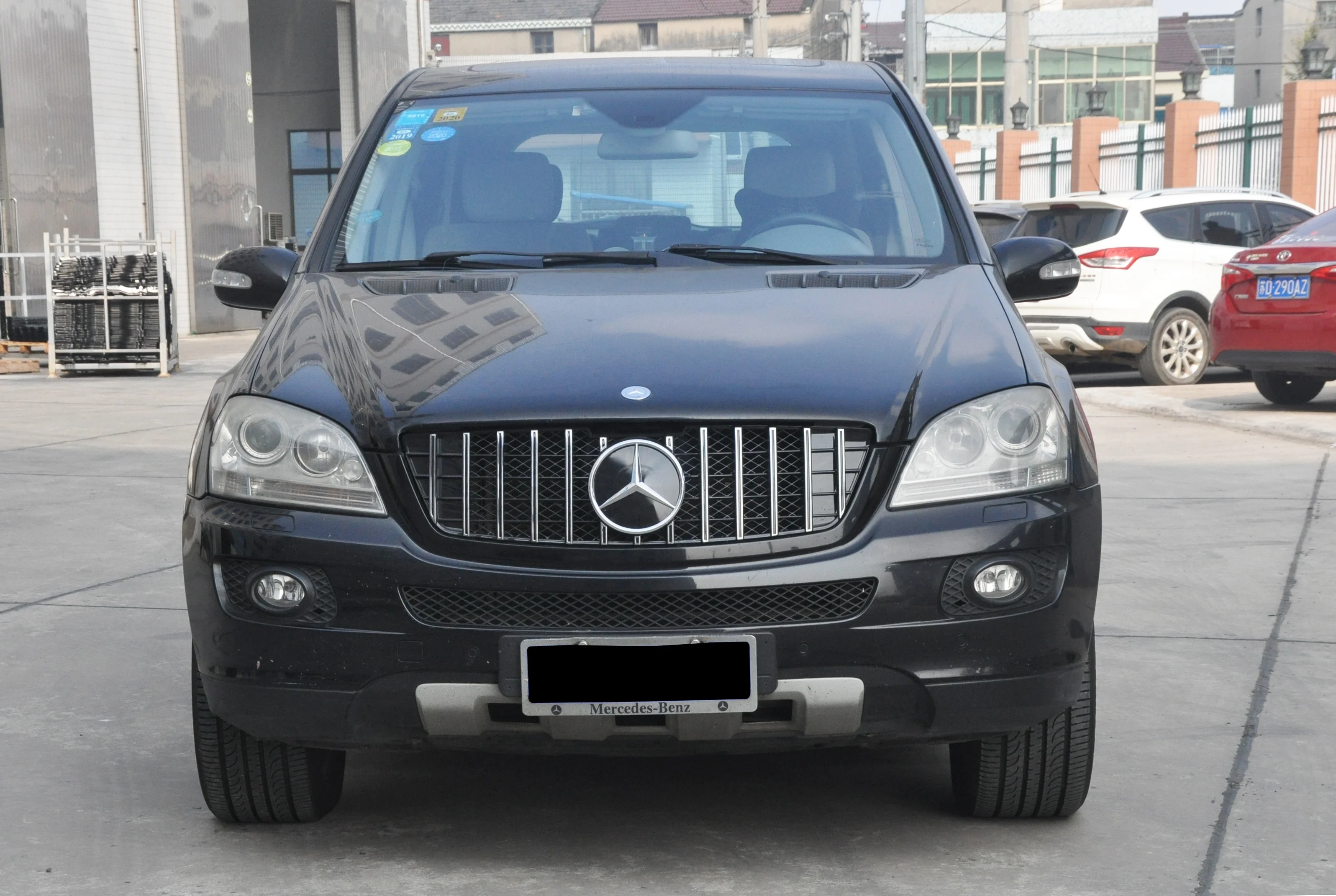 Для Mercedes Benz ML W164 гриль тела комплект Хром ABS GT Стиль передняя