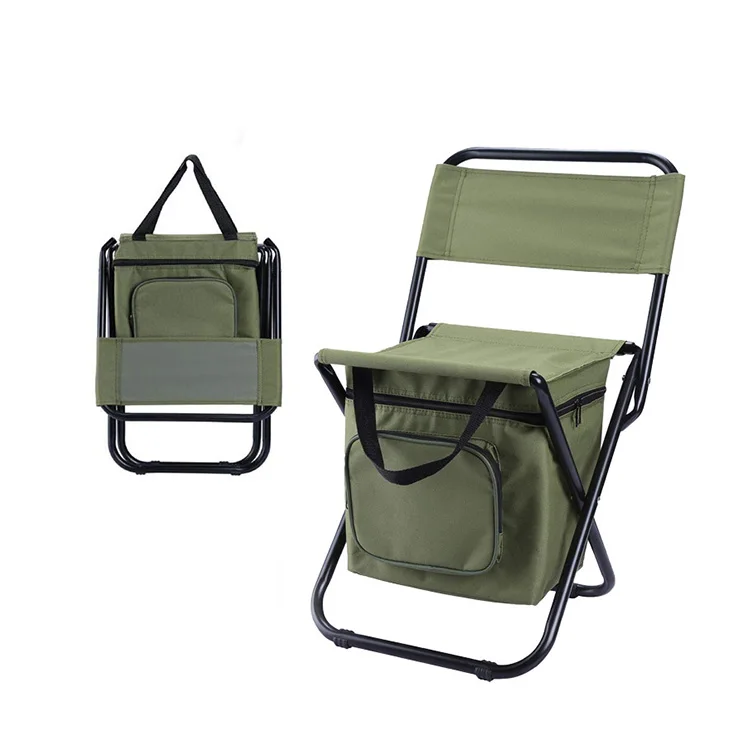 Стул для отдыха на открытом воздухе с спинкой для семейного отдыха стул для пикника для рыбалки складной стул для кемпинга с сумкой-кулером