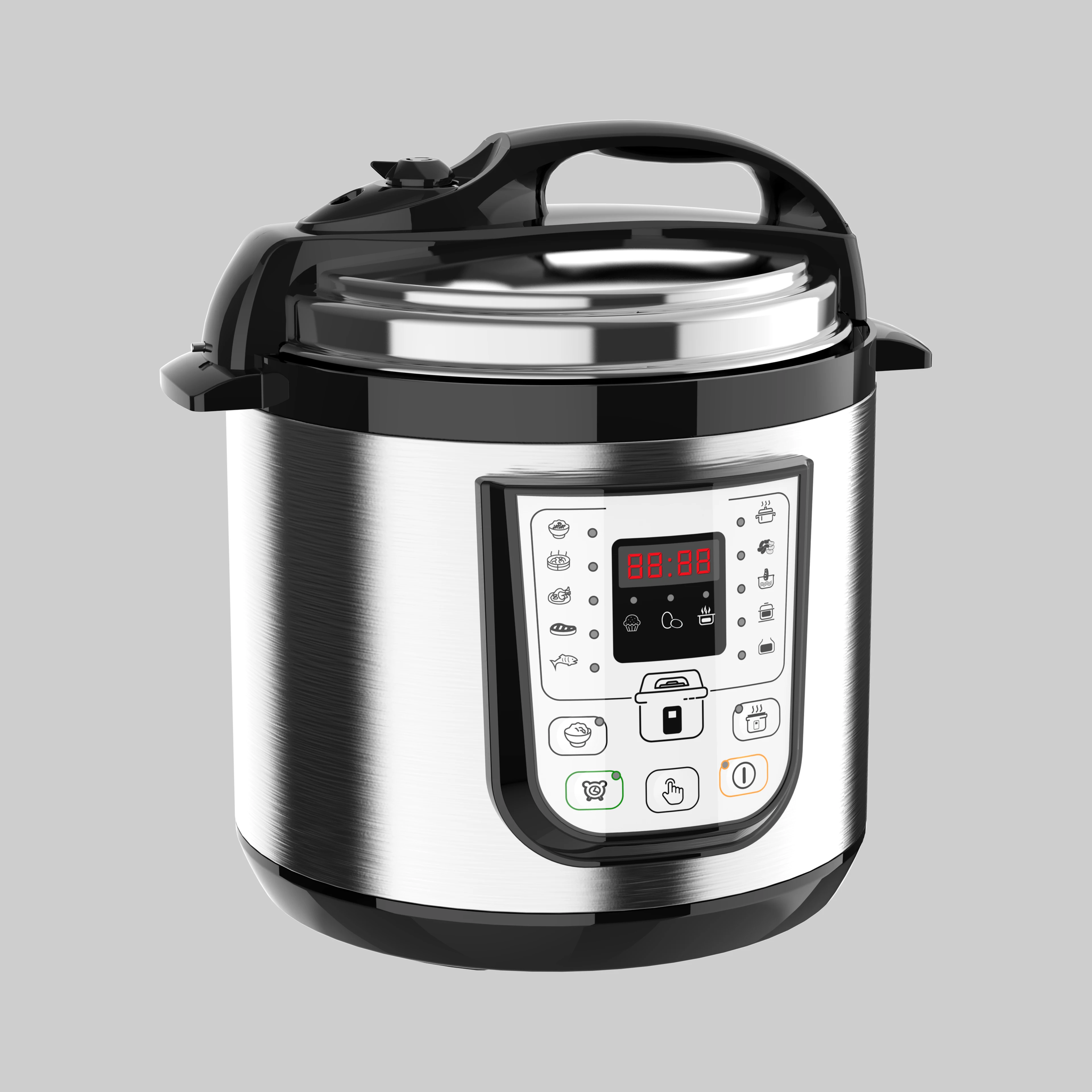 Blossom Instant Duo 7-in-1 Electric Stainless Steel Pressure Cooker LED Display Aluminum German Certified Household Hotel Use