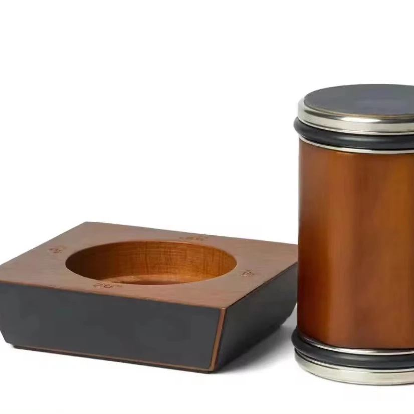 Wooden Rolling Knife Sharpener Set 5-in-1 Knife Sharpener Magnetic Base Two Angles 15&20Wood Roller Easy Use Kitchen New 2024