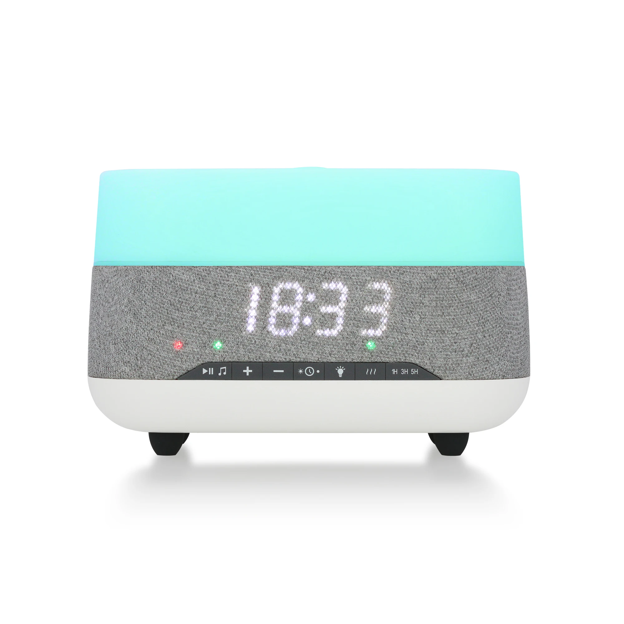 Diffuser Machine Alarm Clock Wifi Aroma Time Week Temperature Weather Displayed Led Colour Changing Aroma Diffuser with Music