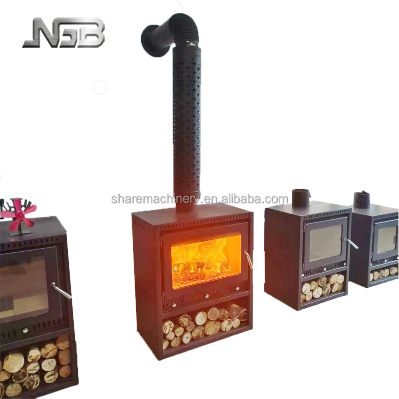 wholesale cast iron wood burning glass door fireplace stove
