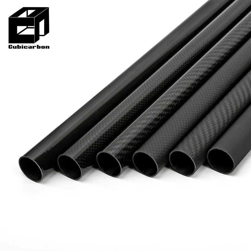 OEM 3-180 mm Customized Diameter Carbon Fiber Tubes 3K Carbon Fiber Pole Manufacturer