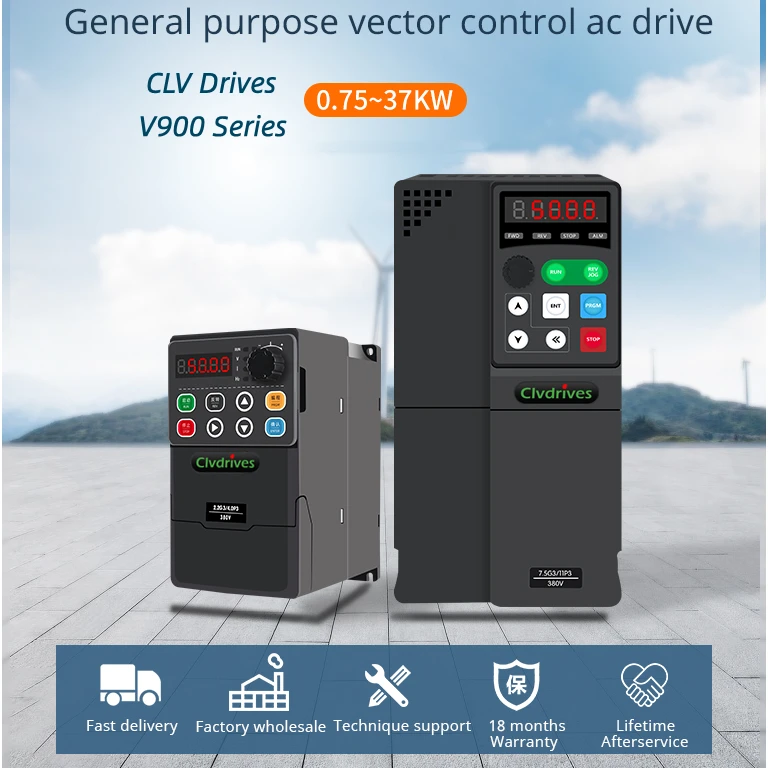 Vector control 2.2kw inverter converter 2200w 3hp vfd drives 380V AC frequency inverter Drives