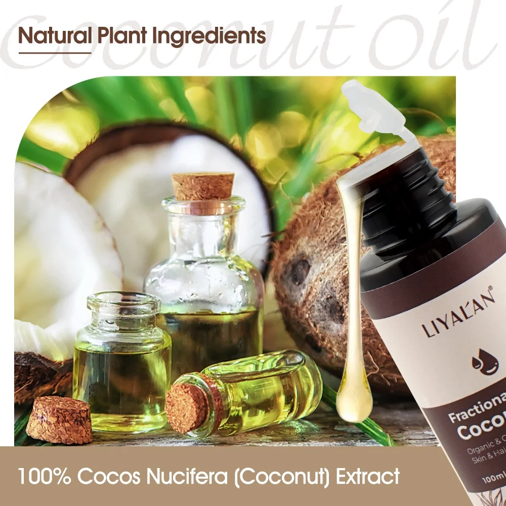 Private Label Bulk Skin Care Organic Carrier Fractionated Coconut Oil For Hair Body