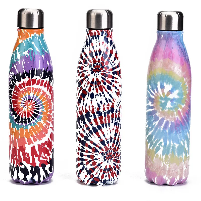 Wholesale 17oz ounce stainless steel vacuum insulated water bottle double cola shaped insulated water bottle