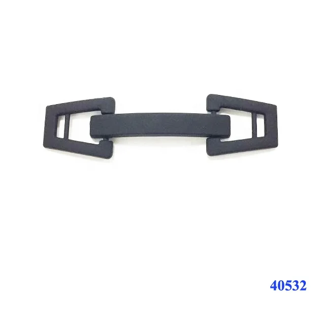 Wholesales customized men zinc alloy shoe chain buckle with rope 73 mm